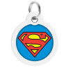 Collar WauDog Smart ID Zawieszka z QR-paszportem okrągła 3cm superman bohater - All4Animals