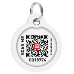 Collar WauDog Smart ID Zawieszka z QR-paszportem okrągła 3cm superman bohater - All4Animals