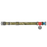 Collar WauDog Nylon Obroża nylonowa z QR-paszportem, plastikowy fastex, wzór MILITARY, S 15mm/25-35cm - All4Animals