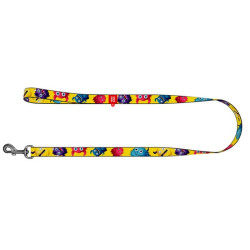 Collar WauDog Nylon Smycz nylonowa S 15mm/200cm, wzór FUTRZANE POTWORY - All4Animals
