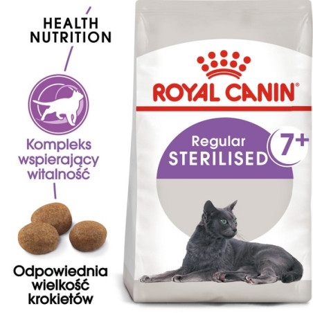 Royal Canin Sterilised 7+ karma sucha dla kotów dorosłych, od 7 do 12 roku życia, sterylizowanych 3,5kg - All4Animals