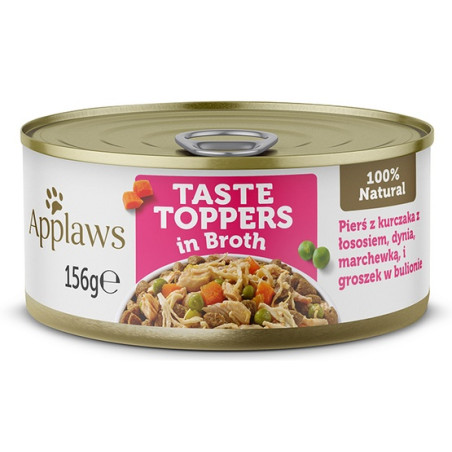 Applaws Dog Taste Toppers puszka z kurczakiem, łososiem i warzywami 156g - All4Animals