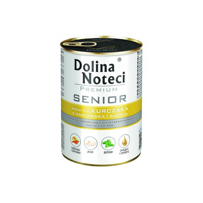 Dolina Noteci Premium Pies Senior Kurczak puszka 400g - All4Animals