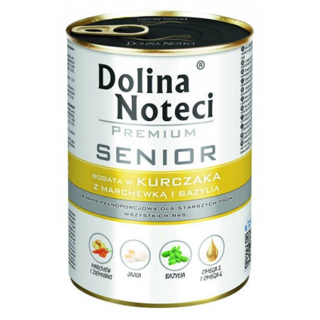 Dolina Noteci Premium Pies Senior Kurczak puszka 400g - All4Animals