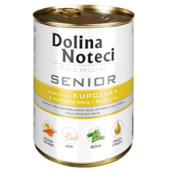 Dolina Noteci Premium Pies Senior Kurczak puszka 400g - All4Animals