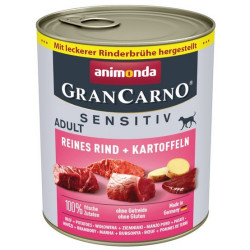 Animonda GranCarno Sensitiv Wołowina + ziemniaki puszka 800g