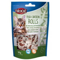 Trixie Premio Fish Chicken Rolls - krążki z kurczakiem i łososiem - All4Animals
