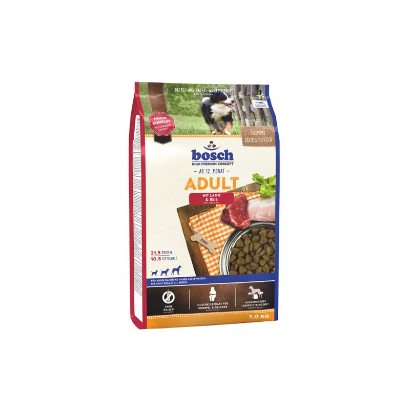 Bosch Adult Lamb & Rice 3kg - All4Animals