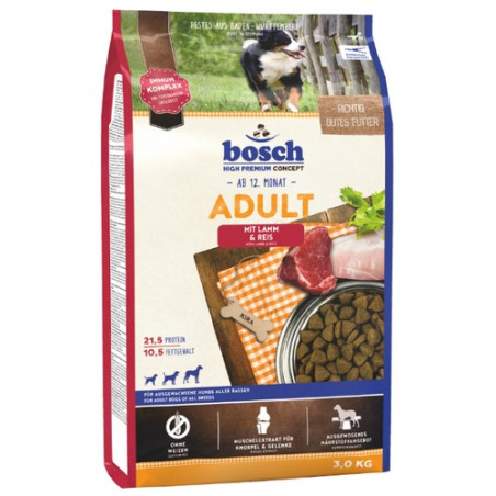 Bosch Adult Lamb & Rice 3kg - All4Animals