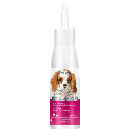 Eurowet Płyn do przemywania uszu dla psów i kotów 100ml - All4Animals