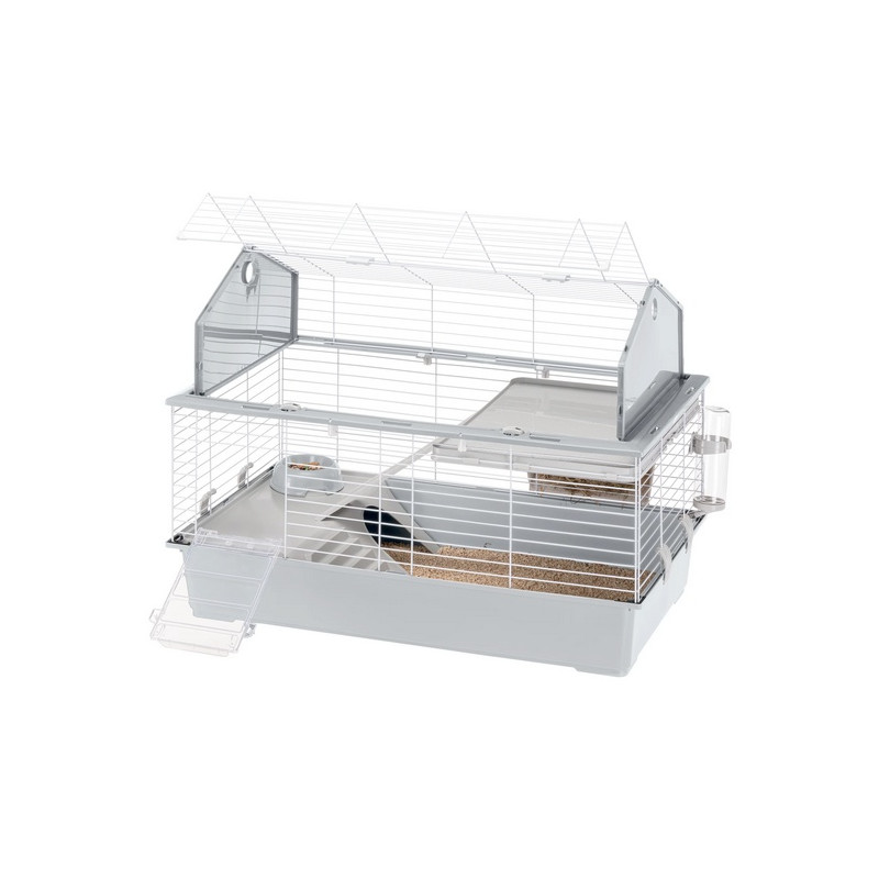 Ferplast Klatka Barn 100 jasnoszara [57068521] ^^ - All4Animals
