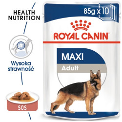 Royal Canin Maxi Adult karma mokra w sosie dla psów dorosłych, do 5 roku życia, ras dużych saszetka 140g - All4Animals