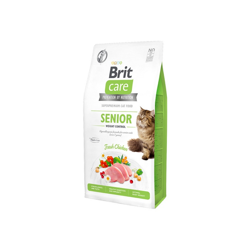 Brit Care Cat Grain Free Senior Weight Control 7kg - All4Animals