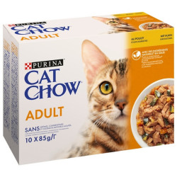 Purina Cat Chow Kurczak i cukinia saszetki 10x85g - All4Animals
