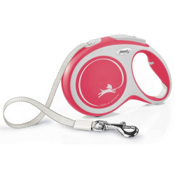 Flexi New Comfort Smycz taśma L 8m czerwona - All4Animals