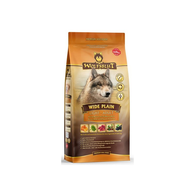 Wolfsblut Dog Wide Plain Adult Light - konina i bataty 12,5kg - All4Animals