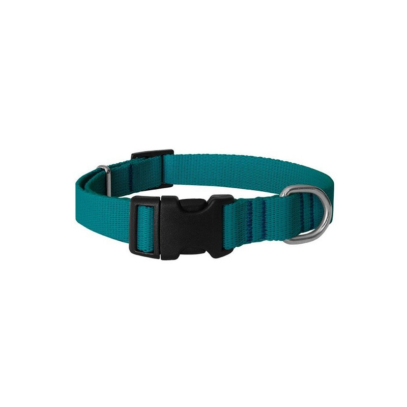 CHABA Obroża taśma regulowana gładka 30mm/78cm morska - All4Animals