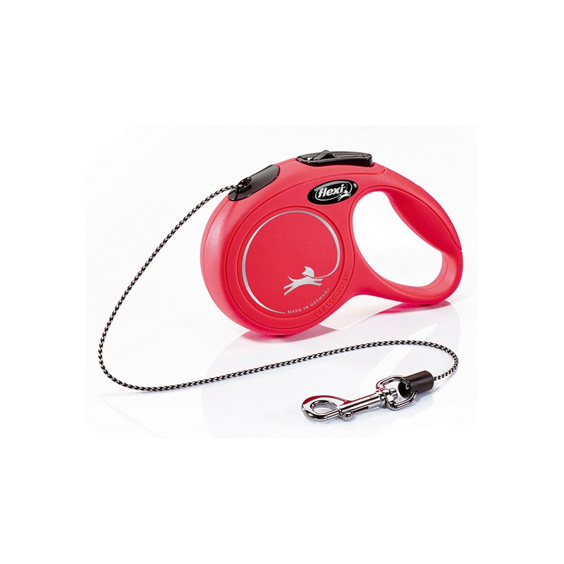 Flexi New Classic Smycz linka XS 3m czerwona - All4Animals