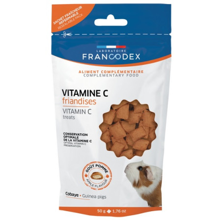 Francodex Przysmak dla świnki morskiej - z witaminą C 50g - All4Animals