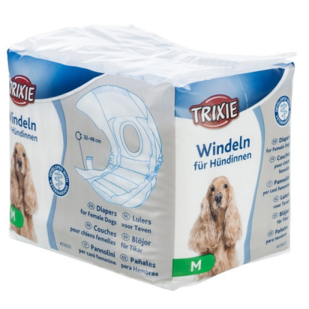 Trixie Pieluchy/Majtki dla suki 12szt/op M - All4Animals