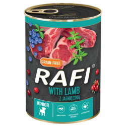 Rafi Pies Junior Jagnięcina puszka 400g - All4Animals
