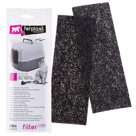 Ferplast L 135 Filtr węglowy do toalet dla kotów - All4Animals