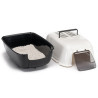 Ferplast Prima New Toaleta dla kota biało-czarna - All4Animals