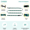 CHABA Smycz z amortyzatorem do biegania Story III M 25mm/280cm Carnival - All4Animals
