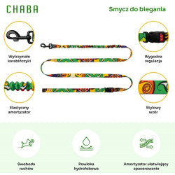 CHABA Smycz z amortyzatorem do biegania Story III M 25mm/280cm Jumbo - All4Animals