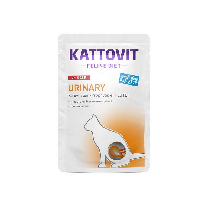 Kattovit Feline Diet Urinary cielęcina saszetka 85g - All4Animals
