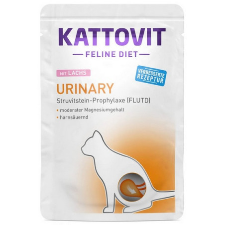 Kattovit Feline Diet Urinary łosoś saszetka 85g - All4Animals