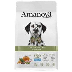 Amanova Dog Adult Digestive Divine Rabbit - królik 10kg - All4Animals