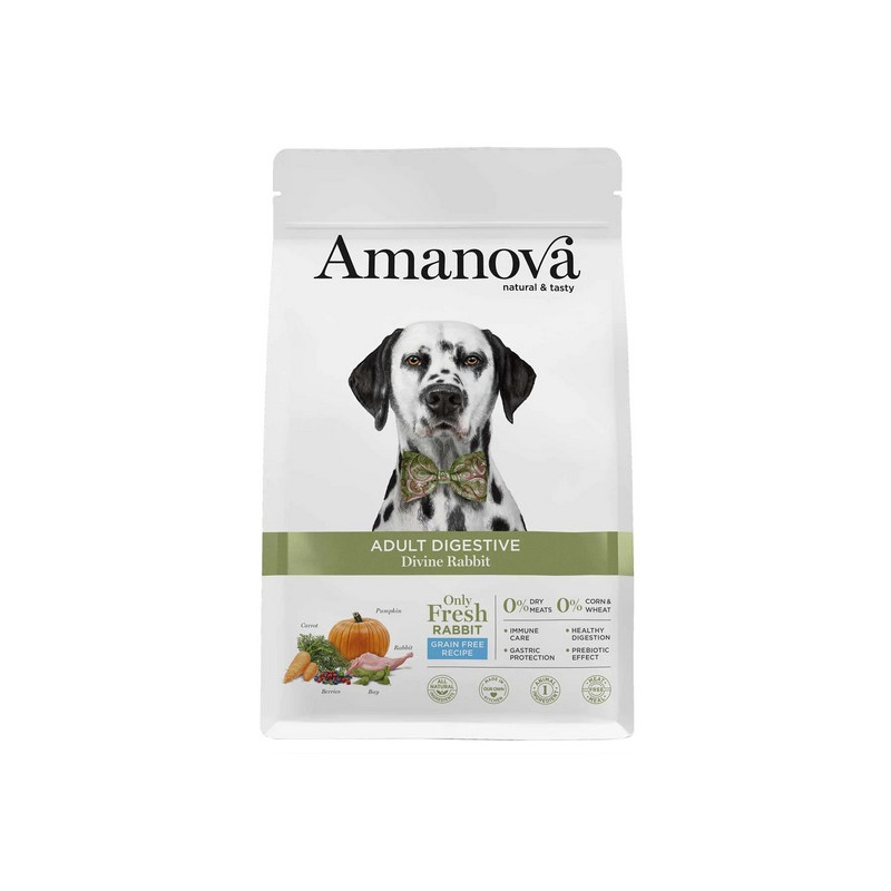 Amanova Dog Adult Digestive Divine Rabbit - królik 10kg - All4Animals