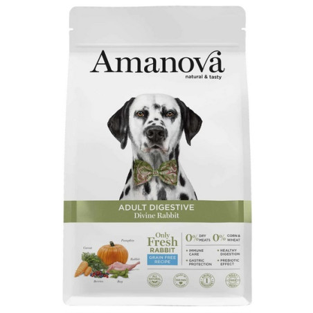 Amanova Dog Adult Digestive Divine Rabbit - królik 10kg - All4Animals