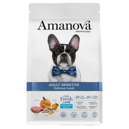 Amanova Dog Adult Sensitive Delicious Lamb - jagnięcina 2kg - All4Animals