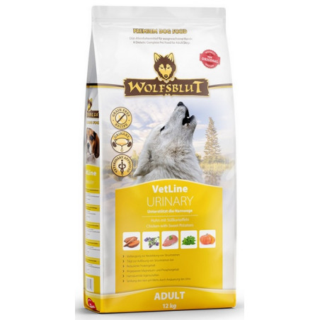 Wolfsblut Dog VetLine Urinary - kurczak i bataty 12kg - All4Animals