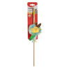 Camon Cat Toy Wędka drewniana z dzwonkiem i kocimiętką jungle - All4Animals