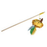 Camon Cat Toy Wędka drewniana z dzwonkiem i kocimiętką jungle - All4Animals