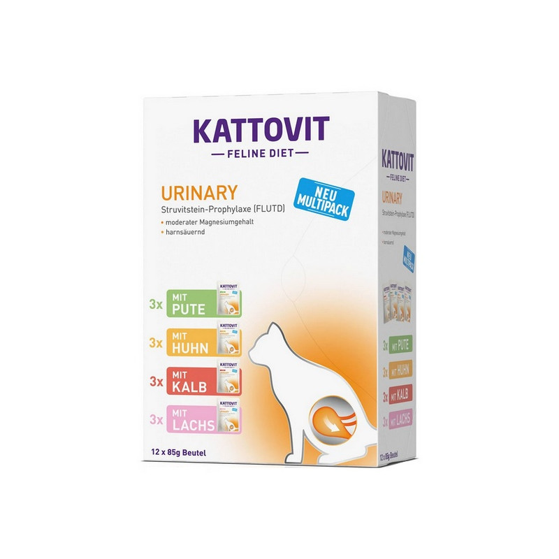 Kattovit Feline Diet Urinary Multipack saszetki 12x85g - All4Animals