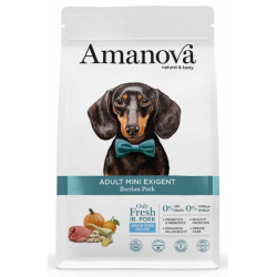 Amanova Dog Adult Mini Exigent Iberian Pork - wieprzowina 2kg