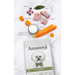 Amanova Dog Adult Mini Digestive Divine Rabbit - królik 7kg - All4Animals