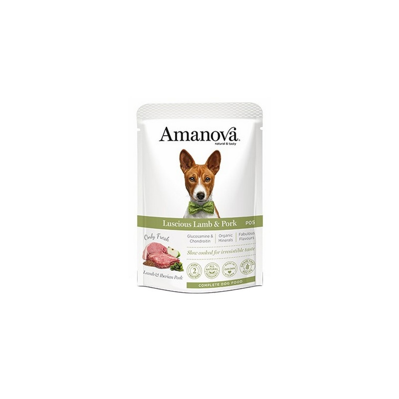 Amanova Dog Adult Luscious Lamb & Pork - jagnięcina i wieprzowina saszetka 100g - All4Animals