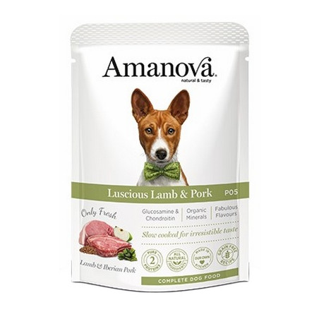 Amanova Dog Adult Luscious Lamb & Pork - jagnięcina i wieprzowina saszetka 100g - All4Animals
