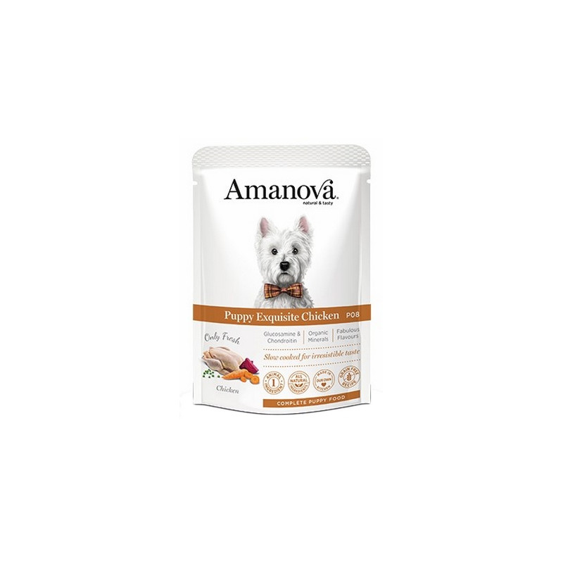 Amanova Dog Puppy Exquisite Chicken - kurczak saszetka 100g - All4Animals
