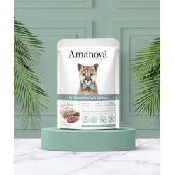 Amanova Cat Brilliant Beef & Chicken - wołowina i kurczak saszetka 85g - All4Animals