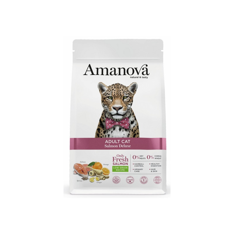 Amanova Cat Adult Salmon Deluxe - łosoś 6kg - All4Animals