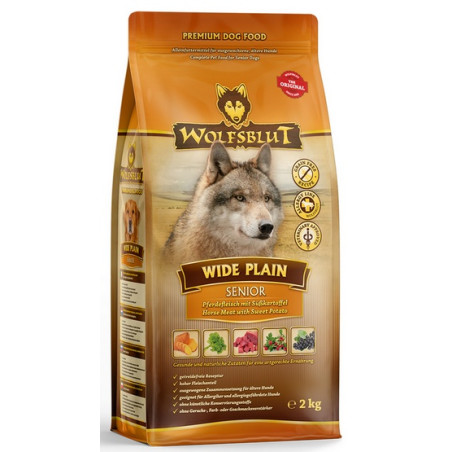 Wolfsblut Dog Wide Plain Senior - konina i bataty 2kg - All4Animals