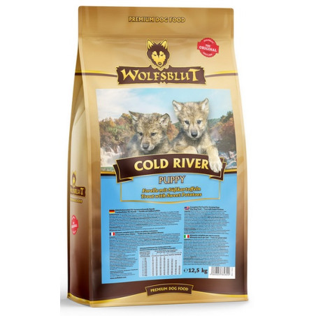 Wolfsblut Dog Cold River Puppy - pstrąg i bataty 12,5kg - All4Animals