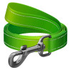 Collar WauDog Nylon Mono Smycz nylonowa odblaskowa M 20mm/200cm jasnozielona - All4Animals