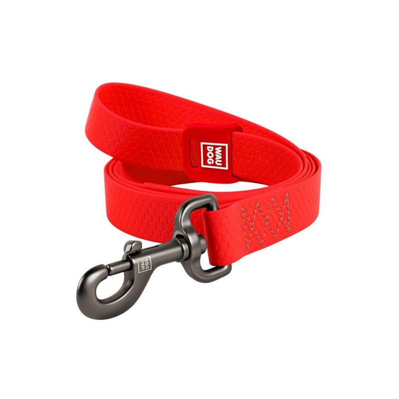 Collar Waterproof Smycz wodoodporna M 20mm/183cm czerwona - All4Animals